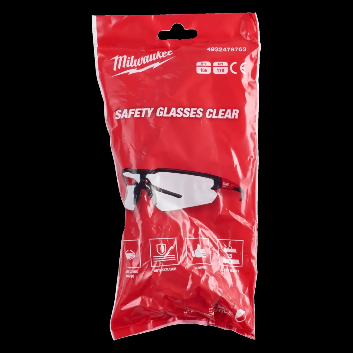 Milwaukee sikkerhedsbriller klart glas