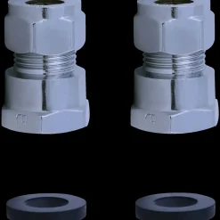 Monteringssæt t/klemring armatur 1/2"x10 mm krom