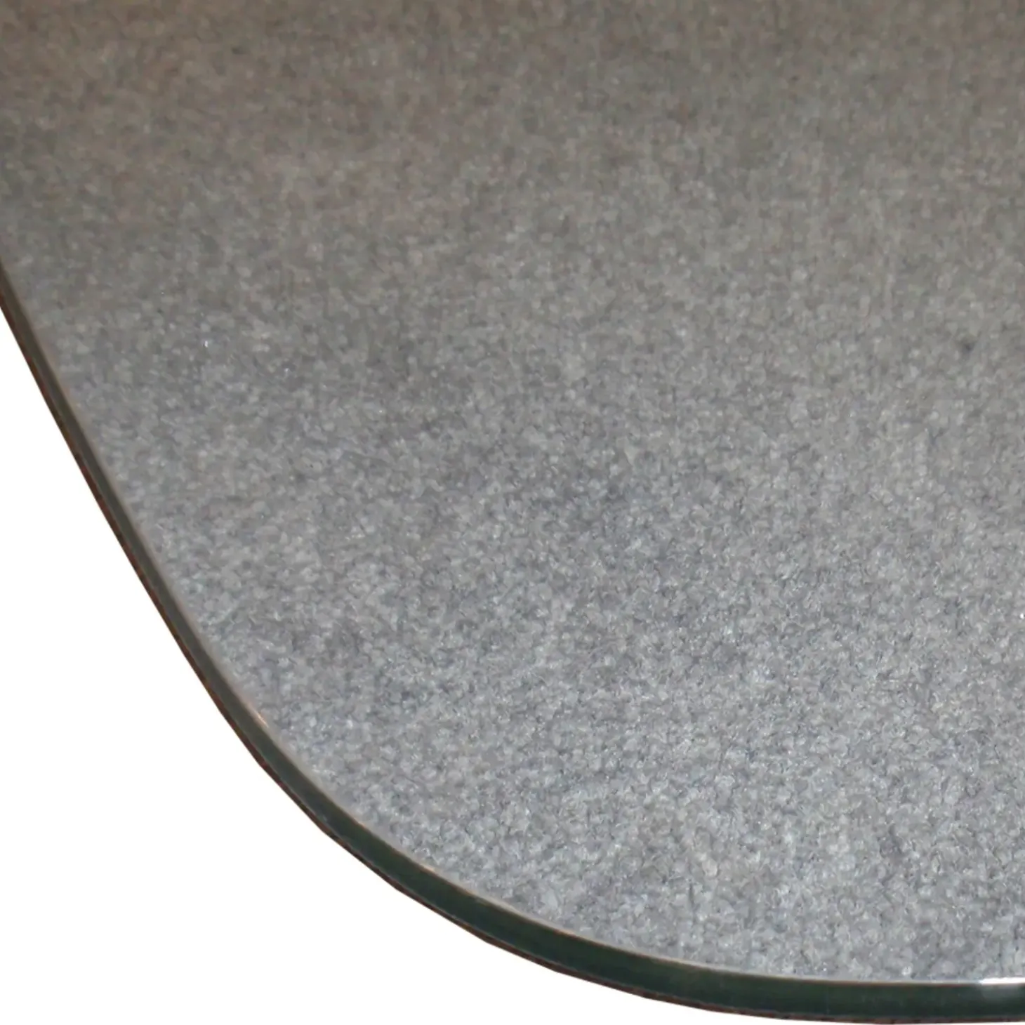 Morsø glasgulvplade cirkel med lige bagkant 60/100 x 90 cm