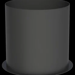 Morsø lige muffe Ø120 sort 150 mm. langt