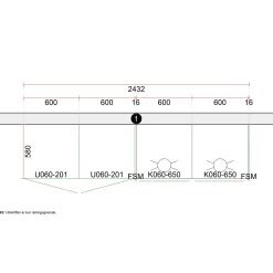 Multi-Living Monaco bryggers 2432 mm
