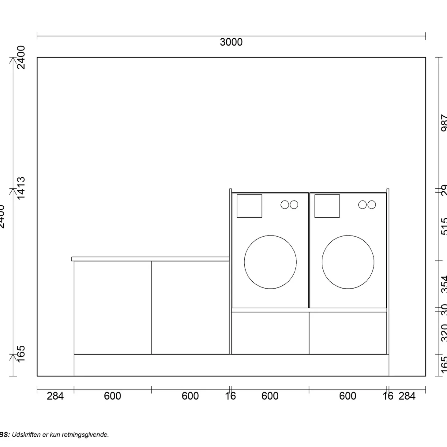 Multi-Living Pisa bryggers 2432 mm