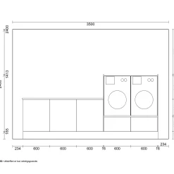 Multi-Living Pisa bryggers 2432 mm