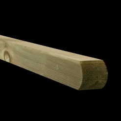 Multistolpe m/afrundet top 90x90 mm længde 208 cm trykimprægneret