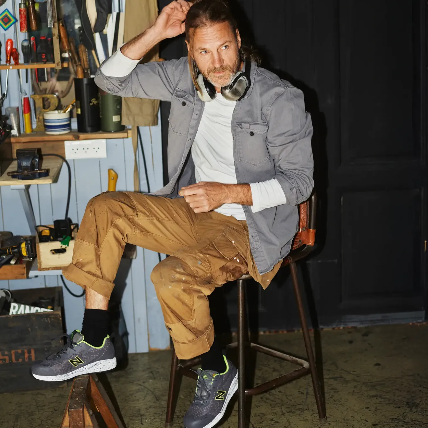 New Balance ESD sko logic grey str. 46,5