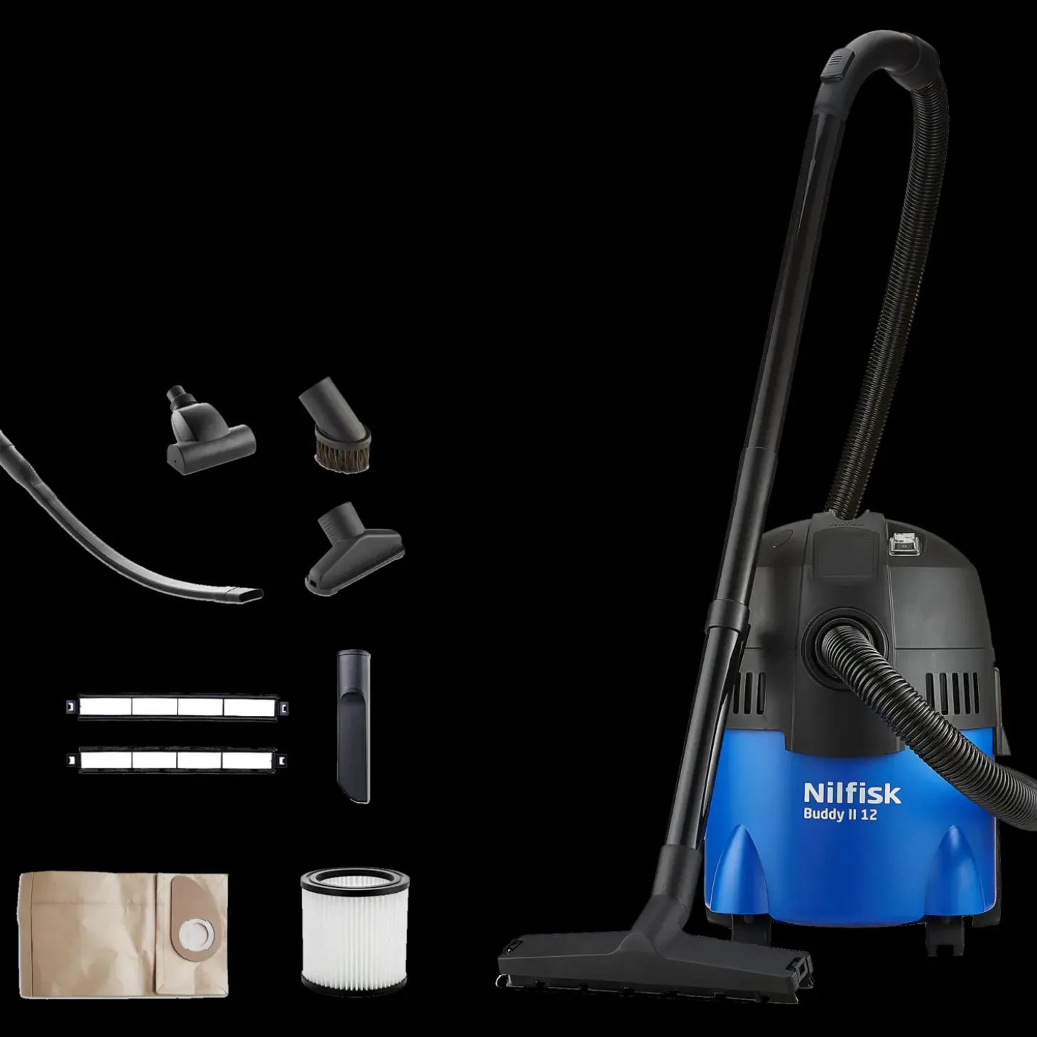 Nilfisk Buddy 2 støvsuger m/car cleaner sæt 12 L