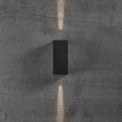 Nordlux Artego rund udendørs væglampe sort