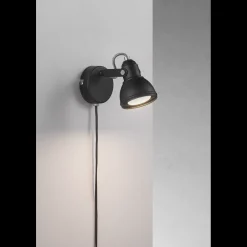 Nordlux Aslak væglampe sort