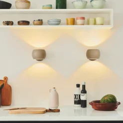 Nordlux Belir væglampe lysebrun