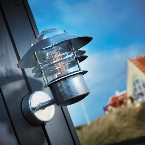 Nordlux Blokhus udendørs væglampe galvaniseret