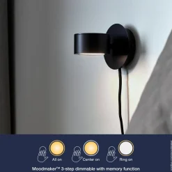 Nordlux Clyde væglampe LED sort