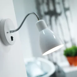 Nordlux Cyclone Flex enkelt væglampe hvid