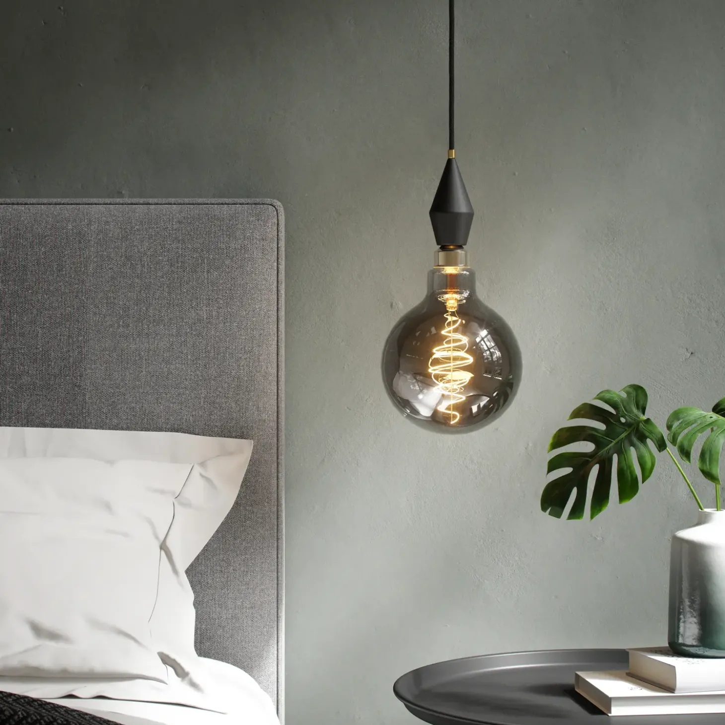 Nordlux Deco Giants LED pære G200 8,5W røgfarvet