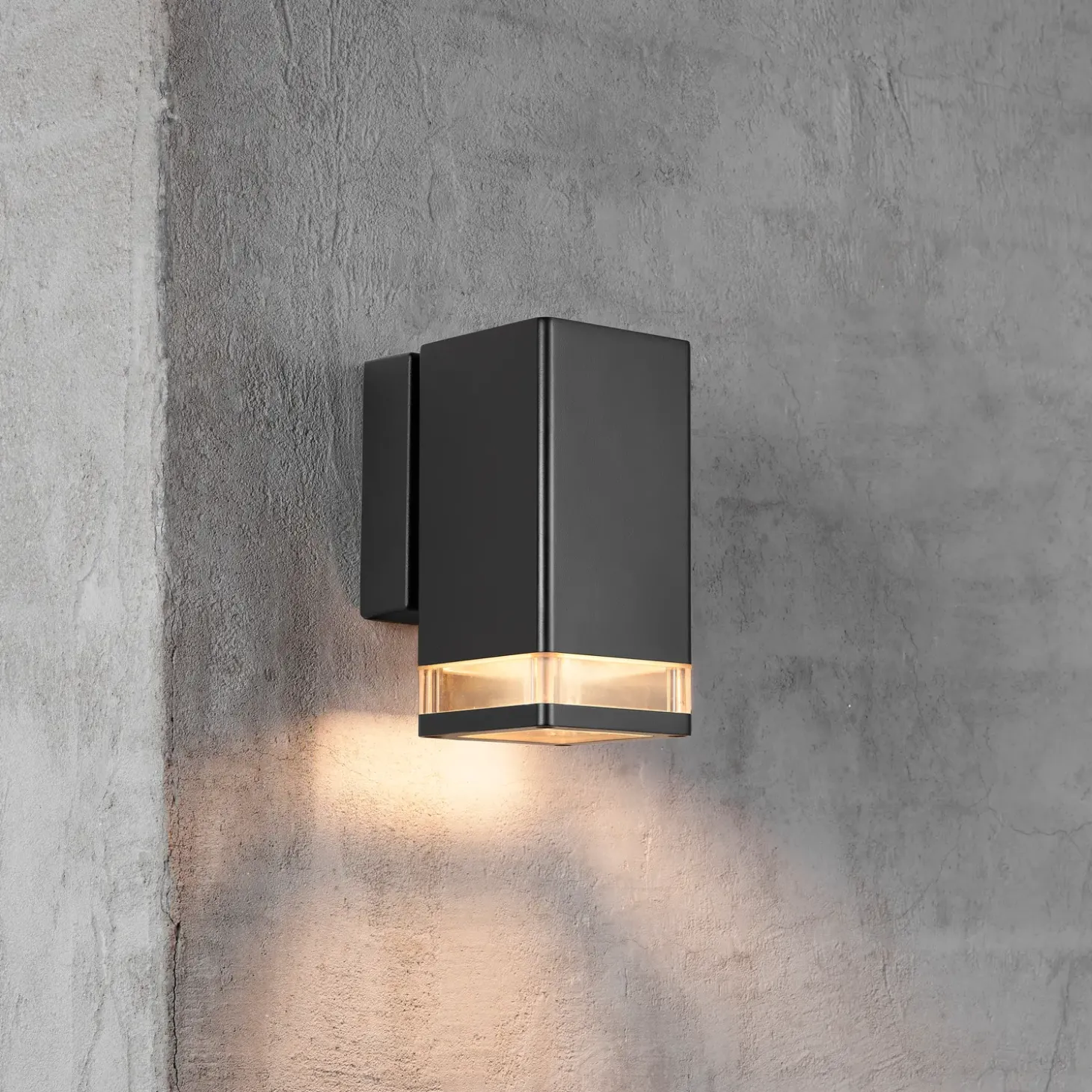 Nordlux Elm enkelt væglampe udendørs sort