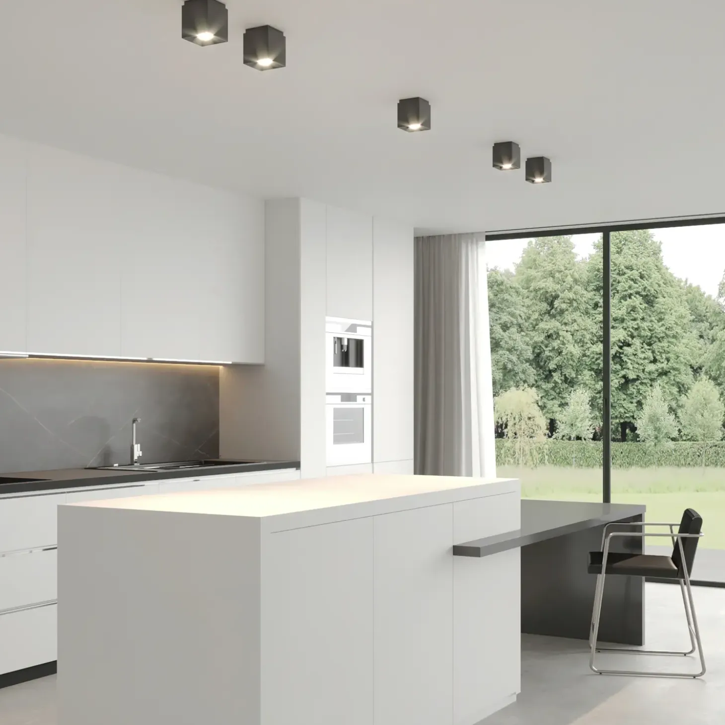 Nordlux Ethan 1-spot loftlampe sort