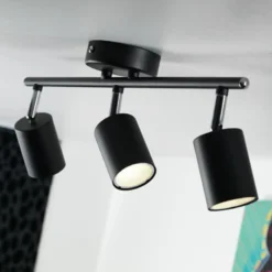 Nordlux Explore lysskinne 3 spots sort