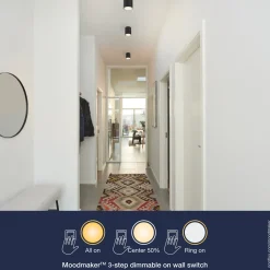Nordlux Fallon LED-påbygningsspot sort