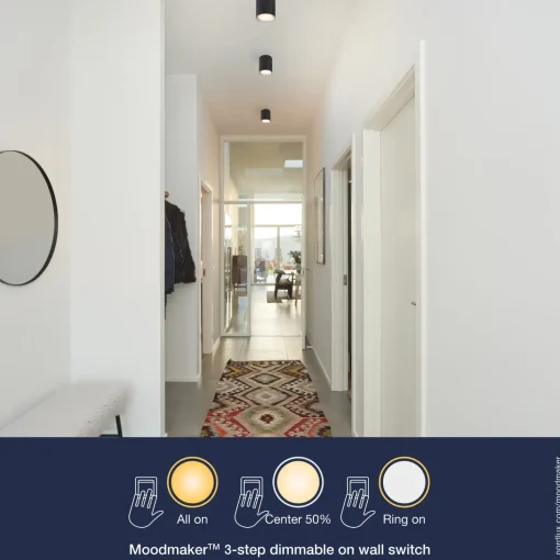 Nordlux Fallon LED-påbygningsspot sort