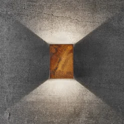 Nordlux Fold 10 udendørs væglampe corten