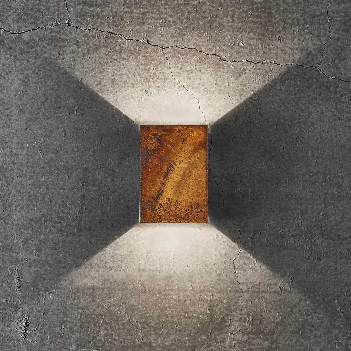 Nordlux Fold 10 udendørs væglampe corten