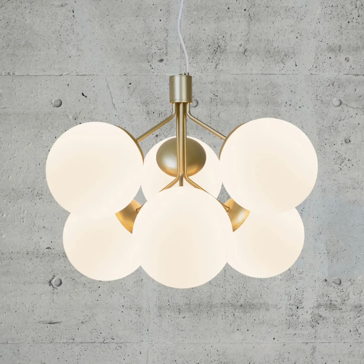 Nordlux Ivona 6-spot pendel messing