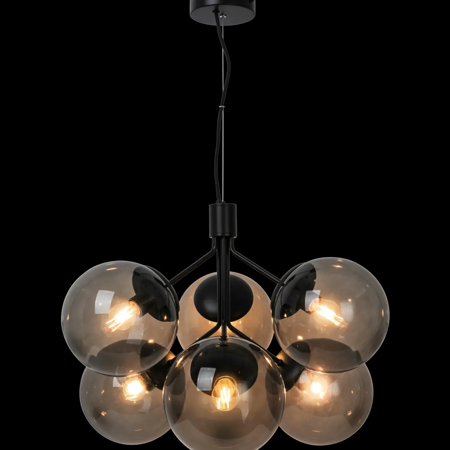 Nordlux Ivona 6-spot pendel sort