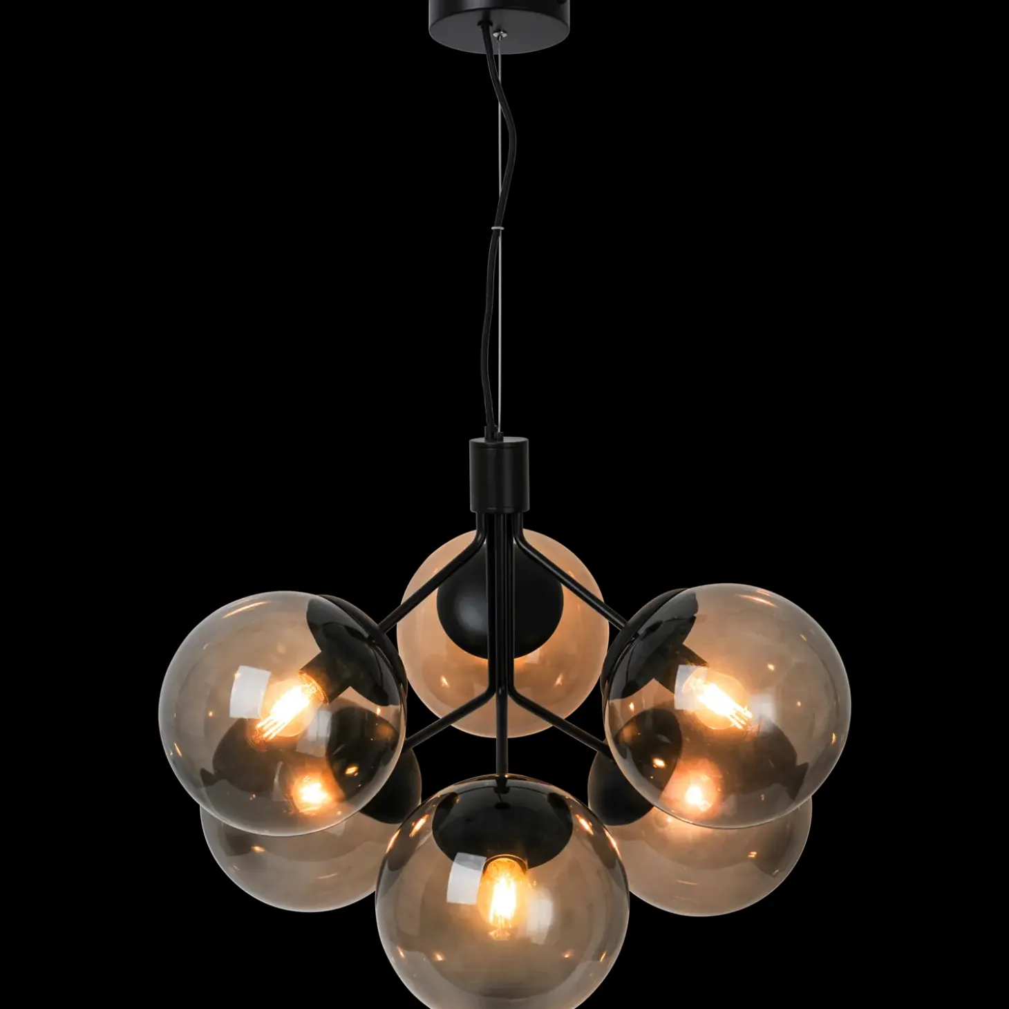 Nordlux Ivona 6-spot pendel sort