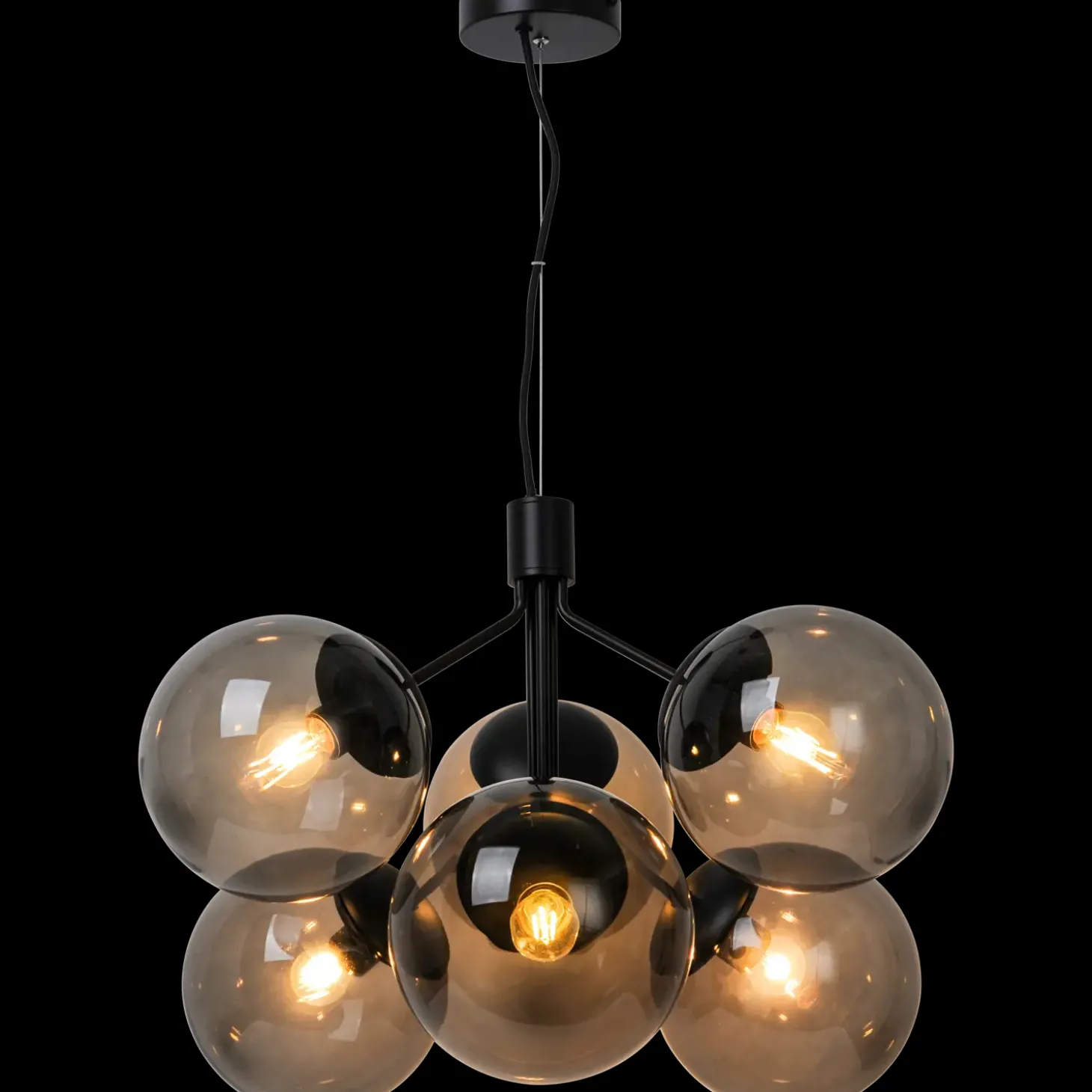 Nordlux Ivona 6-spot pendel sort