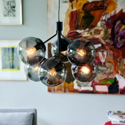 Nordlux Ivona 6-spot pendel sort