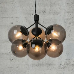 Nordlux Ivona 6-spot pendel sort