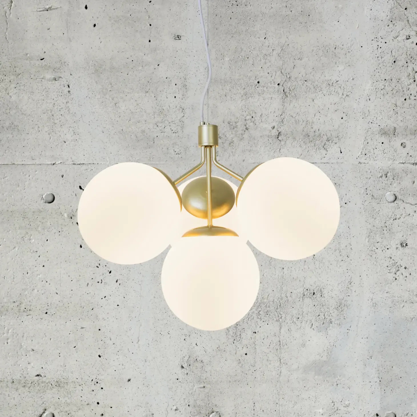 Nordlux Ivona 4-spot pendel messing