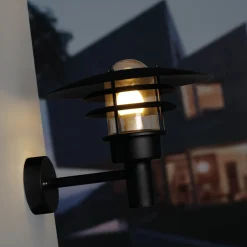 Nordlux Lønstrup 32 udendørs væglampe sort