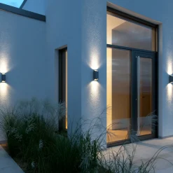 Nordlux Nico Square 22 udendørs væglampe antracit