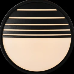 Nordlux Oliver udendørs rund væglampe sort