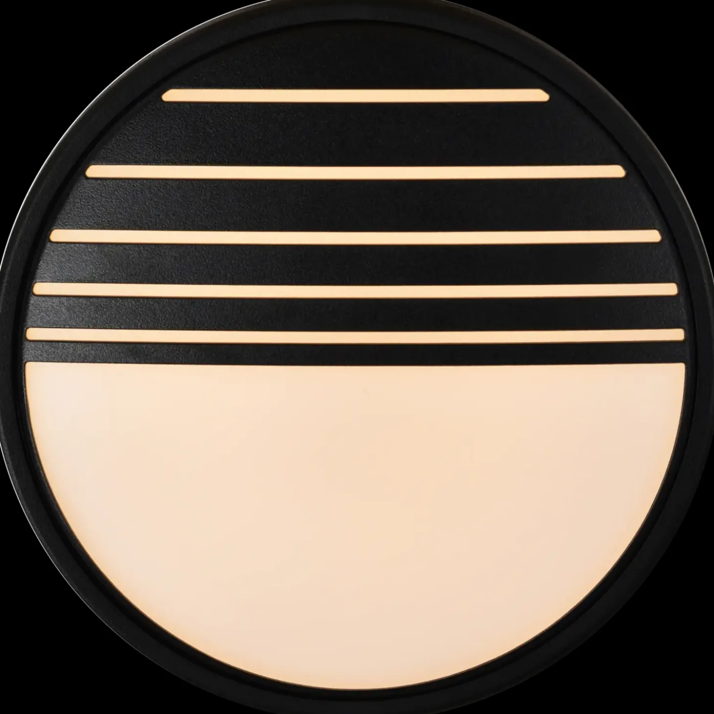 Nordlux Oliver udendørs rund væglampe sort