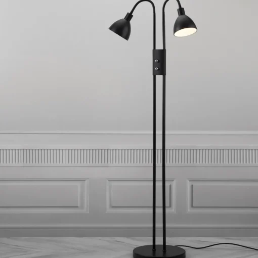 Nordlux Ray gulvlampe med dæmper sort