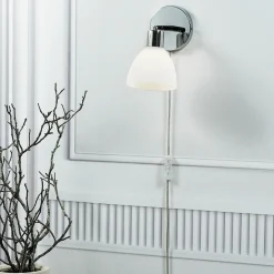 Nordlux Ray væglampe E14 krom/opal