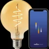 Nordlux smart pære LED E27 G95 4,7W ravfarvet