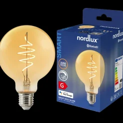 Nordlux smart pære LED E27 G95 4,7W ravfarvet