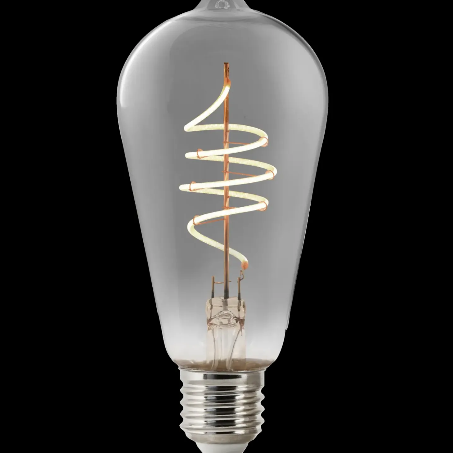 Nordlux smart pære LED E27 ST64 4,7W røgfarvet