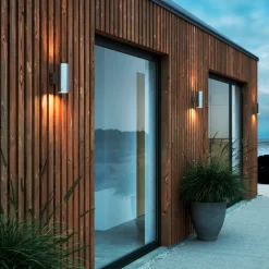 Nordlux Tin Maxi double udendørs væglampe galvaniseret stål