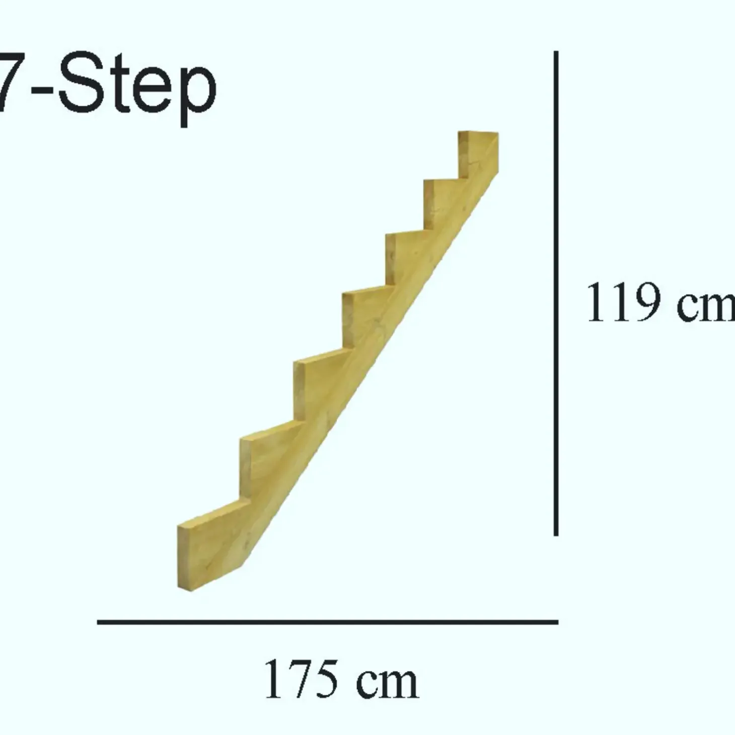 NSH trappevange 7 - trin trykimpr. træ
