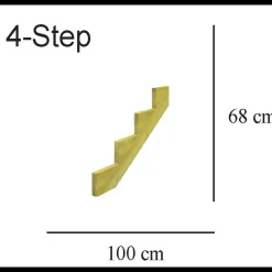 NSH trappevange 4 - trin trykimpr. træ