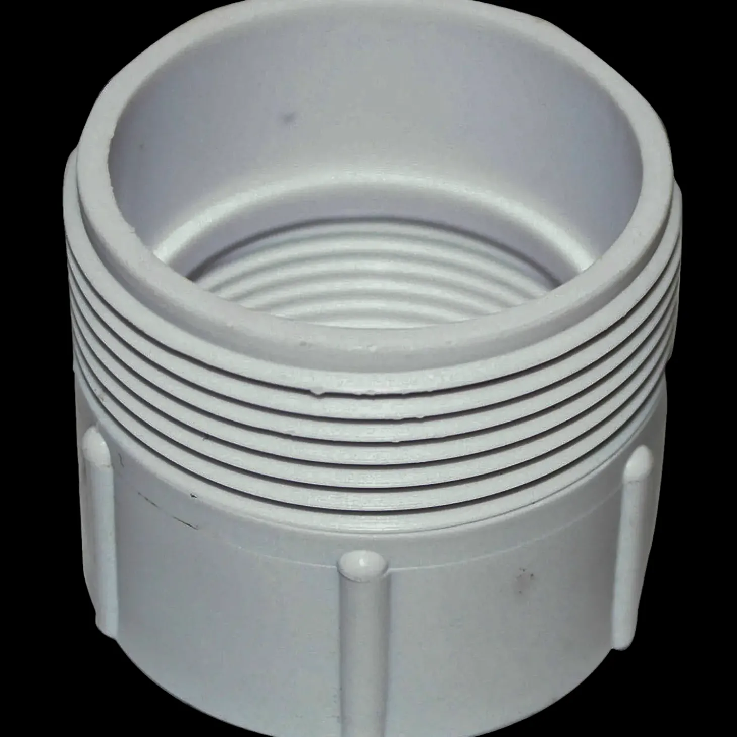 Overgang 1 1/4"x1 1/2" hvid plast