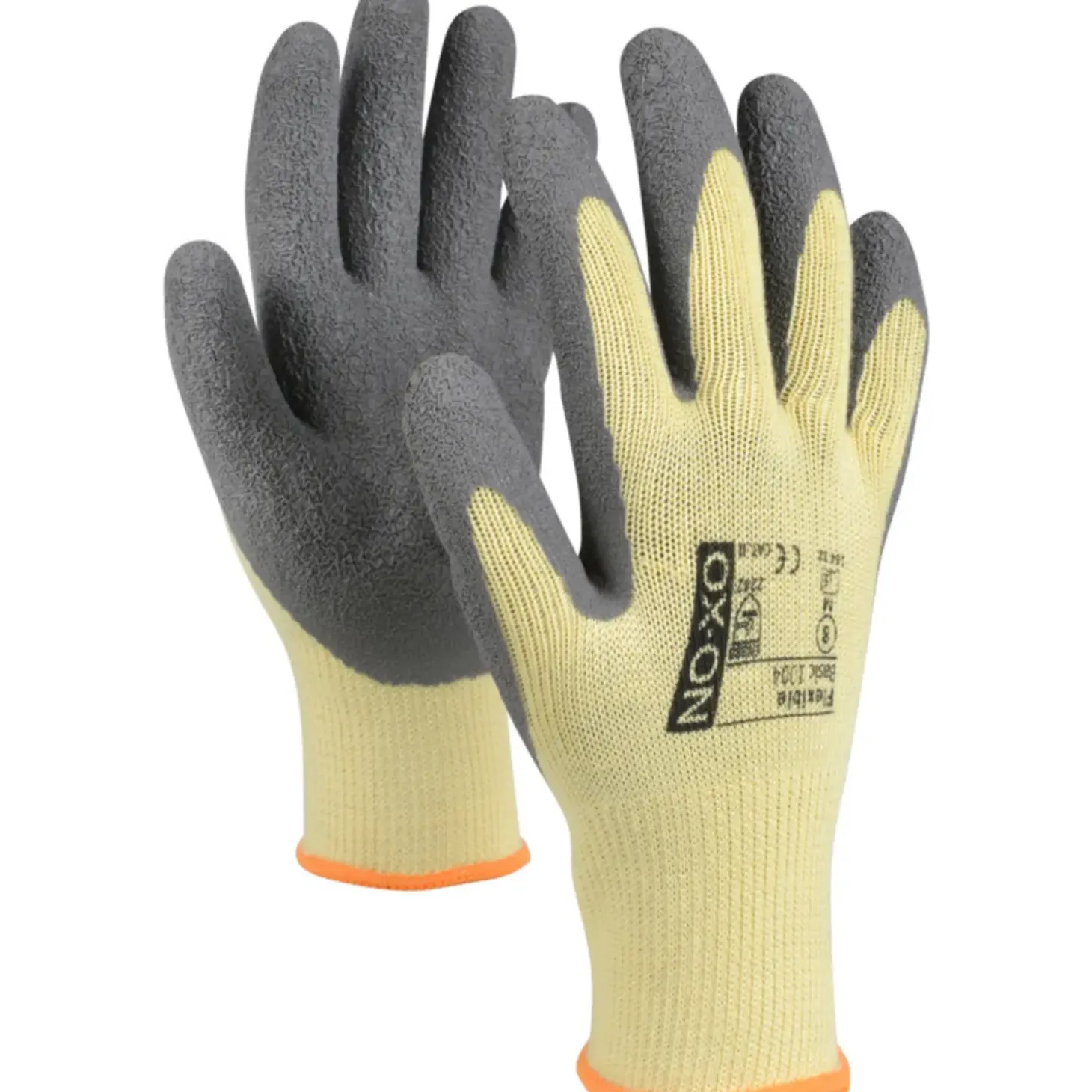 OX-ON Flexible Basic 1004 handske gul/grå str. CE 11