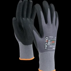 OX-ON Flexible Supreme 1602 handske m/dotter grå/sort str. CE 10