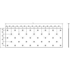 Paslode normplade 80x200x2 mm varmforz.