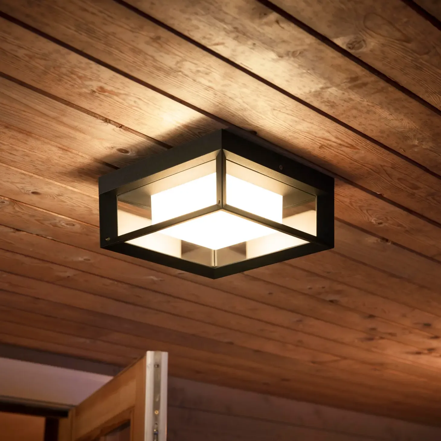 Philips Hue Econic udendørs væglampe 15W sort