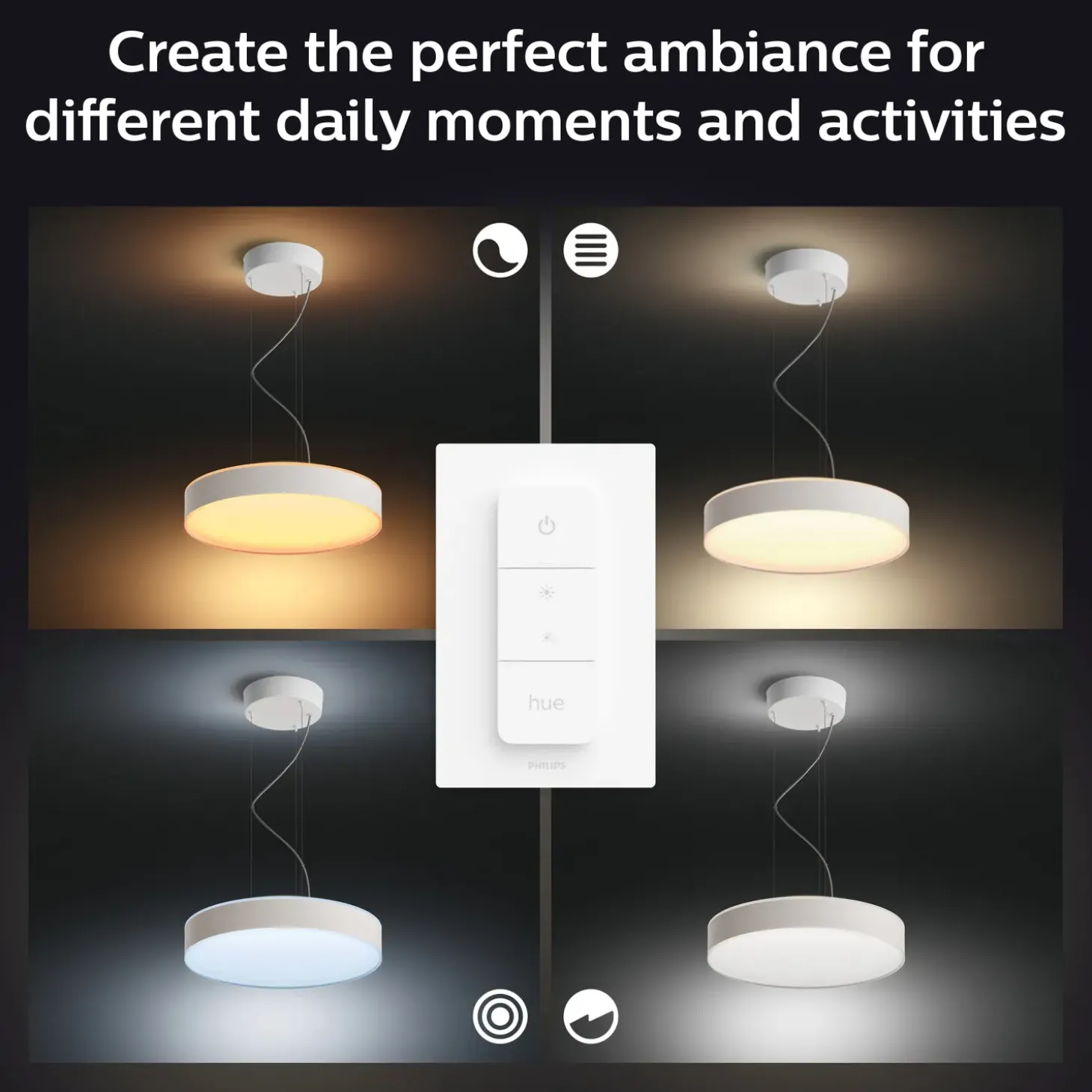 Philips Hue Enrave pendel Ø42,5 mm 33,5W hvid