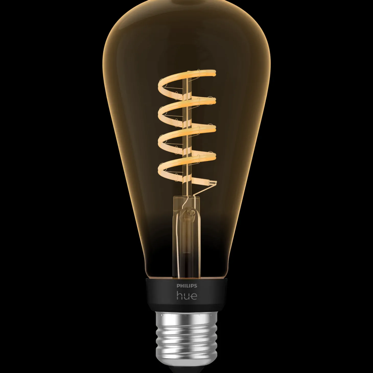 Philips Hue LED edison pære E27 7W ST72 filament hvid ambiente